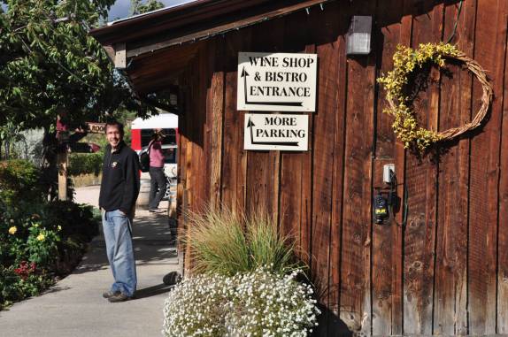 Pronto e ansioso para mais uma degustação de vinhos no Okanagan Valley, no  sul da British Columbia, no Canadá